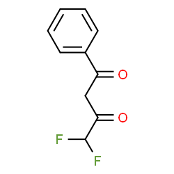 ChemSpider 2D Image | 4,4-Difluoro-1-phenyl-1,3-butanedione | C10H8F2O2