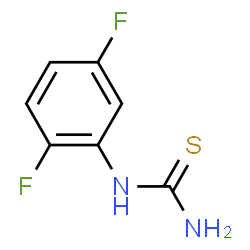 ChemSpider 2D Image | (2,5-Difluorophenyl)thiourea | C7H6F2N2S