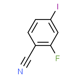 ChemSpider 2D Image | 2-Fluoro-4-iodobenzonitrile | C7H3FIN