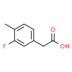 ChemSpider 2D Image | 3-Fluoro-4-methylphenylacetic acid | C9H9FO2