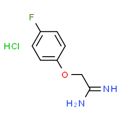 ChemSpider 2D Image | 2-(4-fluorophenoxy)acetimidamide hydrochloride | C8H10ClFN2O