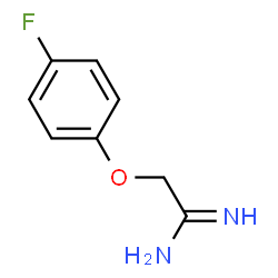 ChemSpider 2D Image | 2-(4-Fluoro-phenoxy)-acetamidine | C8H9FN2O