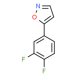 ChemSpider 2D Image | 5-(3,4-Difluorophenyl)isoxazole | C9H5F2NO