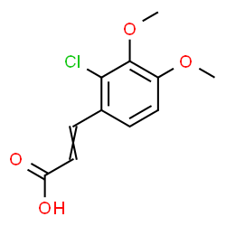 ChemSpider 2D Image | 3-(2-Chloro-3,4-dimethoxyphenyl)acrylic acid | C11H11ClO4