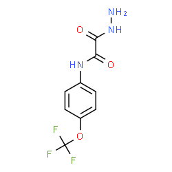 ChemSpider 2D Image | 2-Hydrazino-2-oxo-N-[4-(trifluoromethoxy)phenyl]acetamide | C9H8F3N3O3
