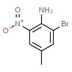 ChemSpider 2D Image | 2-Bromo-4-methyl-6-nitroaniline | C7H7BrN2O2