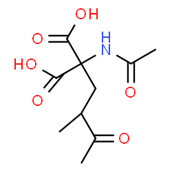 ChemSpider 2D Image | Acetamido(2-methyl-3-oxobutyl)malonic acid | C10H15NO6