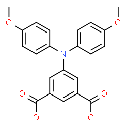 ChemSpider 2D Image | 5-[Bis(4-methoxyphenyl)amino]isophthalic acid | C22H19NO6