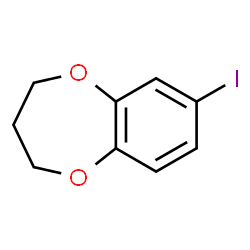 ChemSpider 2D Image | 3,4-Dihydro-7-iodo-2H-1,5-benzodioxepin | C9H9IO2