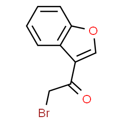 ChemSpider 2D Image | 1-(benzofuran-3-yl)-2-bromoethanone | C10H7BrO2
