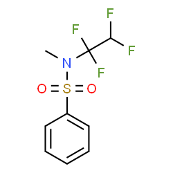 ChemSpider 2D Image | N-Methyl-N-(1,1,2,2-tetrafluoroethyl)benzenesulfonamide | C9H9F4NO2S