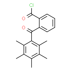 ChemSpider 2D Image | 2-(Pentamethylbenzoyl)benzoyl chloride | C19H19ClO2