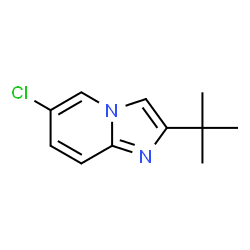 ChemSpider 2D Image | 2-tert-butyl-6-chloroimidazo[1,2-a]pyridine | C11H13ClN2