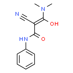 ChemSpider 2D Image | (2Z)-2-Cyano-3-(dimethylamino)-3-hydroxy-N-phenylacrylamide | C12H13N3O2