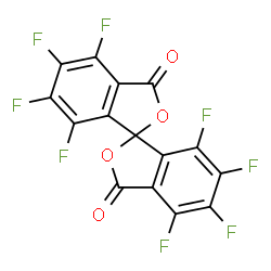ChemSpider 2D Image | 4,4',5,5',6,6',7,7'-Octafluoro-3H,3'H-1,1'-spirobi[[2]benzofuran]-3,3'-dione | C15F8O4
