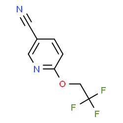 ChemSpider 2D Image | 6-(2,2,2-Trifluoroethoxy)nicotinonitrile | C8H5F3N2O