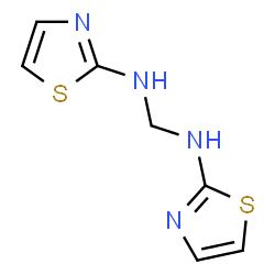 ChemSpider 2D Image | N,N'-Di(1,3-thiazol-2-yl)methanediamine | C7H8N4S2
