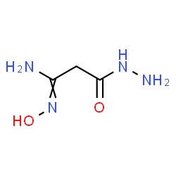 ChemSpider 2D Image | 3-Hydrazino-N'-hydroxy-3-oxopropanimidamide | C3H8N4O2