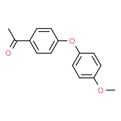 ChemSpider 2D Image | 1-(4-(4-Methoxyphenoxy)phenyl)ethanone | C15H14O3