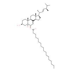 ChemSpider 2D Image | (3beta,5alpha,6alpha,22E)-3,5-Dihydroxyergosta-7,22-dien-6-yl stearate | C46H80O4