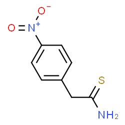 ChemSpider 2D Image | 2-(4-Nitrophenyl)ethanethioamide | C8H8N2O2S