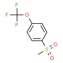 ChemSpider 2D Image | 4-(Trifluoromethoxy)phenyl methyl sulfone | C8H7F3O3S