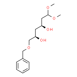 ChemSpider 2D Image | (2R,4S)-1-(Benzyloxy)-6,6-dimethoxy-2,4-hexanediol | C15H24O5