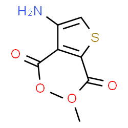 ChemSpider 2D Image | Dimethyl 4-amino-2,3-thiophenedicarboxylate | C8H9NO4S