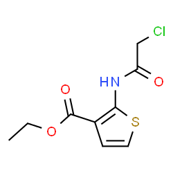 ChemSpider 2D Image | ethyl 2-(2-chloroacetamido)thiophene-3-carboxylate | C9H10ClNO3S