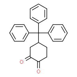 ChemSpider 2D Image | 4-Trityl-1,2-cyclohexanedione | C25H22O2