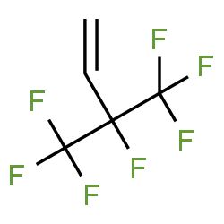 ChemSpider 2D Image | 3,4,4,4-Tetrafluoro-3-(trifluoromethyl)-1-butene | C5H3F7