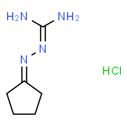 ChemSpider 2D Image | N''-Cyclopentylidenecarbonohydrazonic diamide hydrochloride (1:1) | C6H13ClN4