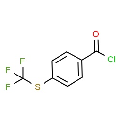 ChemSpider 2D Image | 4-(Trifluoromethylthio)benzoyl chloride | C8H4ClF3OS