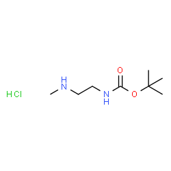 ChemSpider 2D Image | N-tert-Butoxycarbonyl-2-methylamino-ethylamine hydrochloride | C8H19ClN2O2