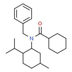 ChemSpider 2D Image | N-Benzyl-N-(2-isopropyl-5-methylcyclohexyl)cyclohexanecarboxamide | C24H37NO