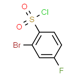 ChemSpider 2D Image | 2-Bromo-4-fluorobenzenesulfonyl chloride | C6H3BrClFO2S