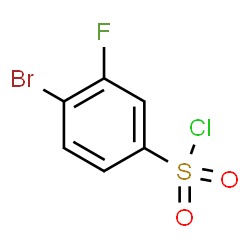 ChemSpider 2D Image | 4-Bromo-3-fluorobenzenesulfonyl chloride | C6H3BrClFO2S
