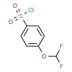 ChemSpider 2D Image | 4-(Difluoromethoxy)benzenesulfonyl chloride | C7H5ClF2O3S