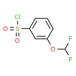 ChemSpider 2D Image | 3-(Difluoromethoxy)benzenesulfonyl chloride | C7H5ClF2O3S