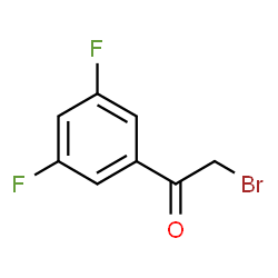 ChemSpider 2D Image | 2-Bromo-1-(3,5-difluorophenyl)ethanone | C8H5BrF2O