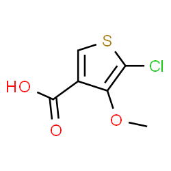 ChemSpider 2D Image | 5-Chloro-4-methoxy-3-thiophenecarboxylic acid | C6H5ClO3S