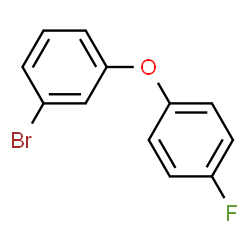 ChemSpider 2D Image | 3-Bromo-4'-fluorodiphenyl ether | C12H8BrFO