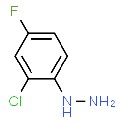ChemSpider 2D Image | (2-Chloro-4-fluorophenyl)hydrazine | C6H6ClFN2