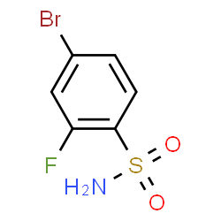 ChemSpider 2D Image | 4-Bromo-2-fluorobenzenesulfonamide | C6H5BrFNO2S