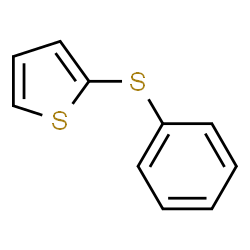ChemSpider 2D Image | 2-(Phenylthio)thiophene | C10H8S2