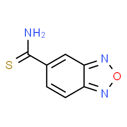 ChemSpider 2D Image | 2,1,3-BENZOXADIAZOLE-5-CARBOTHIOAMIDE | C7H5N3OS