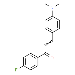 ChemSpider 2D Image | 3-[4-(Dimethylamino)phenyl]-1-(4-fluorophenyl)-2-propen-1-one | C17H16FNO
