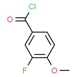 ChemSpider 2D Image | 3-Fluoro-4-methoxybenzoyl chloride | C8H6ClFO2