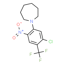 ChemSpider 2D Image | 1-[5-Chloro-2-nitro-4-(trifluoromethyl)phenyl]azepane | C13H14ClF3N2O2