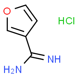 ChemSpider 2D Image | Furan-3-carboxamidine HCl | C5H7ClN2O